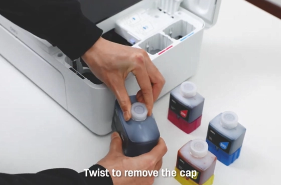 03 Fit Tinten flasche Deli Drucker D311NW Tinten strahl drucker