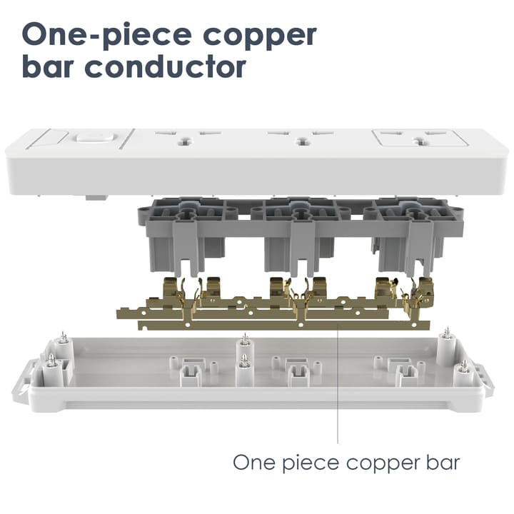 et401 3 holes 3m universal conventional power strip supplier