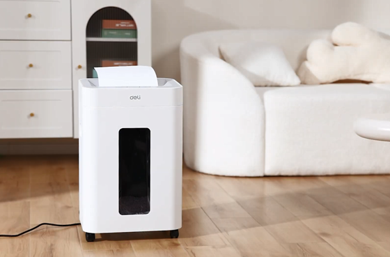 01 Deli ET048 Ultra-leiser Geschäfts papier Schredder