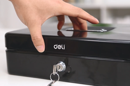 01 Deli ET509 Doppels ch ichten Cash Box