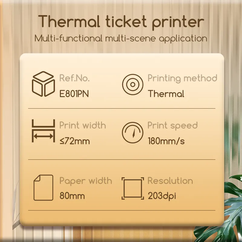 E801PN 3-Zoll-Thermobondrucker